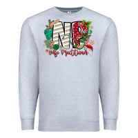 Heather Grey NP Nurse Practitioner Christmas Premium Sweatshirt - MaliasSmallBusiness