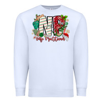 White NP Nurse Practitioner Christmas Premium Sweatshirt - MaliasSmallBusiness