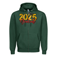Sports Green 2025 graduate Zipper Hoodie - MaliasSmallBusiness