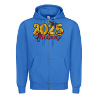 True Royal 2025 graduate Zipper Hoodie - MaliasSmallBusiness