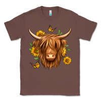 Chestnut sunflowers long haired cow Classic Tee - Jasminsmagicworld