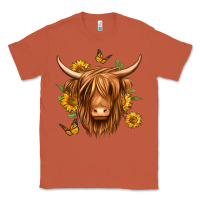 Copper sunflowers long haired cow Classic Tee - Jasminsmagicworld