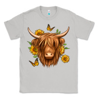 Moon Dust sunflowers long haired cow Classic Tee - Jasminsmagicworld