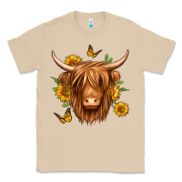 Mushroom sunflowers long haired cow Classic Tee - Jasminsmagicworld