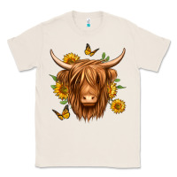 Natural sunflowers long haired cow Classic Tee - Jasminsmagicworld