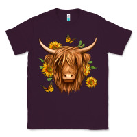 Plum sunflowers long haired cow Classic Tee - Jasminsmagicworld