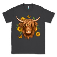 Smoke sunflowers long haired cow Classic Tee - Jasminsmagicworld