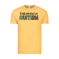 Vintage Mustard accept. understand love autism Vintage Tee - CowhideDigitalArt