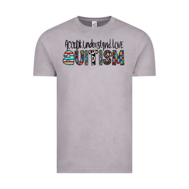 Accept. Understand Love Autism Vintage Tee by CowhideDigitalArt | Teevron