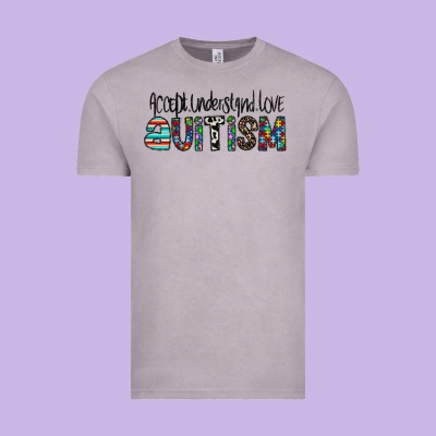 Accept. Understand Love Autism Vintage Tee Designed By Cowhidedigitalart