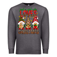 Charcoal Heather Just a girl who loves Christmas Premium Sweatshirt - NancyCooperArtShop