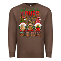 Chestnut Just a girl who loves Christmas Premium Sweatshirt - NancyCooperArtShop