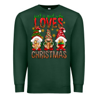 Sports Green Just a girl who loves Christmas Premium Sweatshirt - NancyCooperArtShop