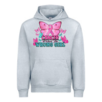 Heather Grey Cancer picked the wrong girl Cancer Awareness Urban Hoodie - HowdyJamesFarm