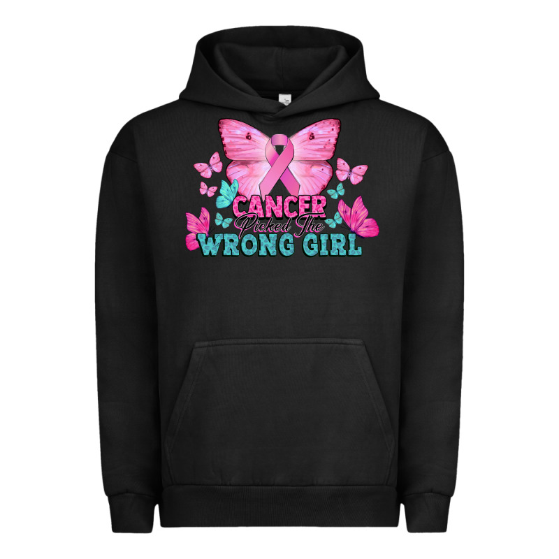 Cancer Picked The Wrong Girl Cancer Awareness Urban Hoodie by HowdyJamesFarm | Teevron