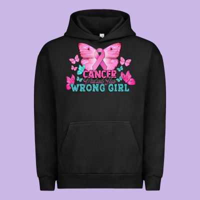 Cancer Picked The Wrong Girl Cancer Awareness Urban Hoodie Designed By Howdyjamesfarm