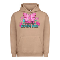 Pigment Burro Cancer picked the wrong girl Cancer Awareness Urban Hoodie - HowdyJamesFarm