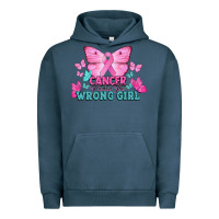 Pigment Midnight Navy Cancer picked the wrong girl Cancer Awareness Urban Hoodie - HowdyJamesFarm