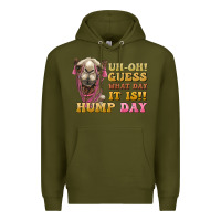Army Green guess what day it is hump day camel Premium Hoodie - BarkalooDesign