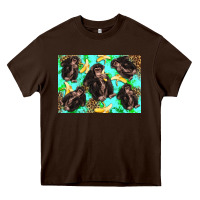 Chocolate Brown Monkey bananas kid's bottle Heavy Core Tee - Artiststas