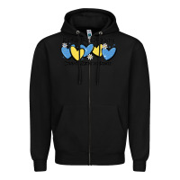Black it's okay to be little extra down syndrome awarene Zipper Hoodie - MaliasSmallBusiness
