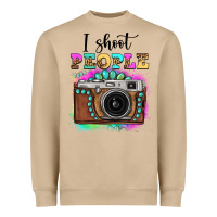 Mushroom i shoot people tie dye gemstone vintage camera Heavyweight Sweatshirt - FaDigitalArtStudio