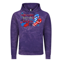 Cloud Purple Flip flops fireworks & freedom 4th of july Vintage Hoodie - CowGirlArtShop