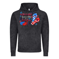 Vintage Black Flip flops fireworks & freedom 4th of july Vintage Hoodie - CowGirlArtShop