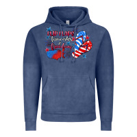 Vintage Denim Flip flops fireworks & freedom 4th of july Vintage Hoodie - CowGirlArtShop