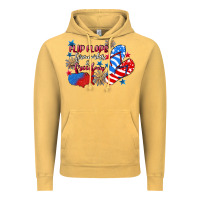 Vintage Mustard Flip flops fireworks & freedom 4th of july Vintage Hoodie - CowGirlArtShop