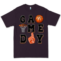 Plum basketball game day Premium Tee - MaliasSmallBusiness