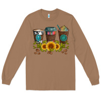 Toasted Coconut coffee group and sunflowers Long Sleeve Tee - Artiststas