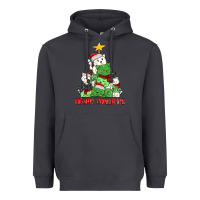 Smoke meowy christmas cat tree Heavyweight Hoodie - MaliasSmallBusiness