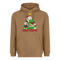 Toasted Coconut meowy christmas cat tree Heavyweight Hoodie - MaliasSmallBusiness