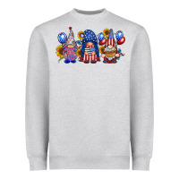 Heather Grey america gnomes Heavyweight Sweatshirt - RacoonDesign