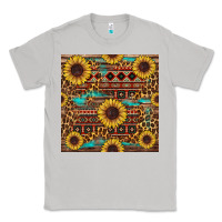 Moon Dust sunflower and leopard seamless pattern Classic Tee - BundleAndBundleShop