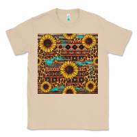 Mushroom sunflower and leopard seamless pattern Classic Tee - BundleAndBundleShop