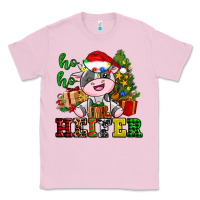Bubblegum Pink ho ho heifer little cute christmas cow Classic Tee - AdoDesignShop