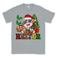 Heather Grey ho ho heifer little cute christmas cow Classic Tee - AdoDesignShop