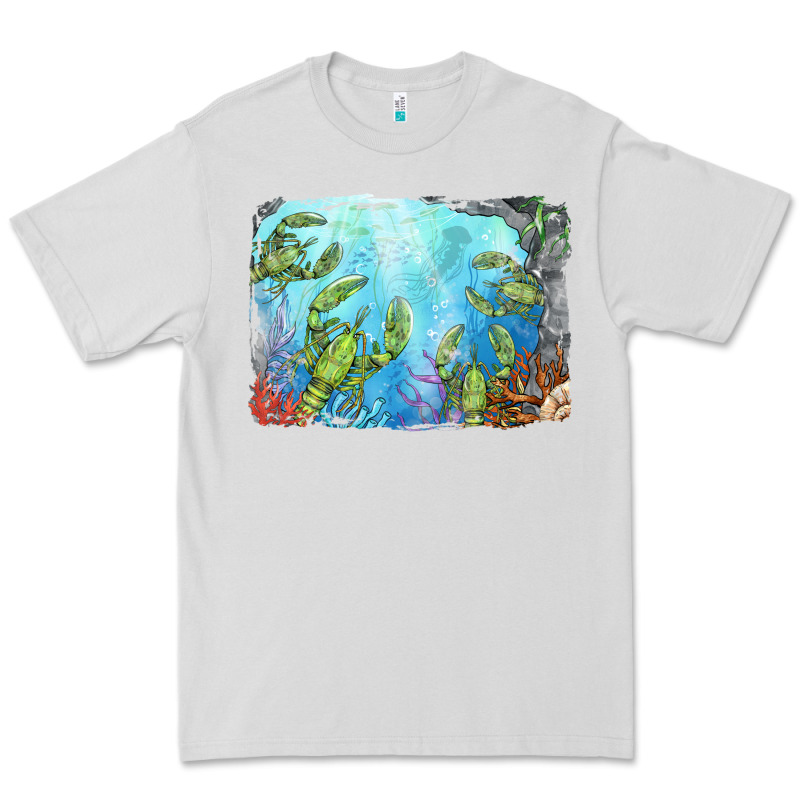 Lobster Background Premium Tee by BarkalooDesign | Teevron