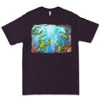 Plum lobster background Premium Tee - BarkalooDesign