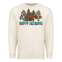Sandshell Happy Holidays Trees Premium Sweatshirt - MaliasSmallBusiness
