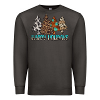 Smoke Happy Holidays Trees Premium Sweatshirt - MaliasSmallBusiness