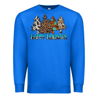 True Royal Happy Holidays Trees Premium Sweatshirt - MaliasSmallBusiness