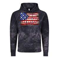 Cloud Black Baseball American flag Vintage Hoodie - Neo Western