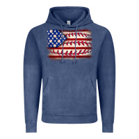 Vintage Denim Baseball American flag Vintage Hoodie - Neo Western