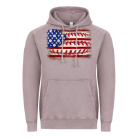 Vintage Zinc Baseball American flag Vintage Hoodie - Neo Western