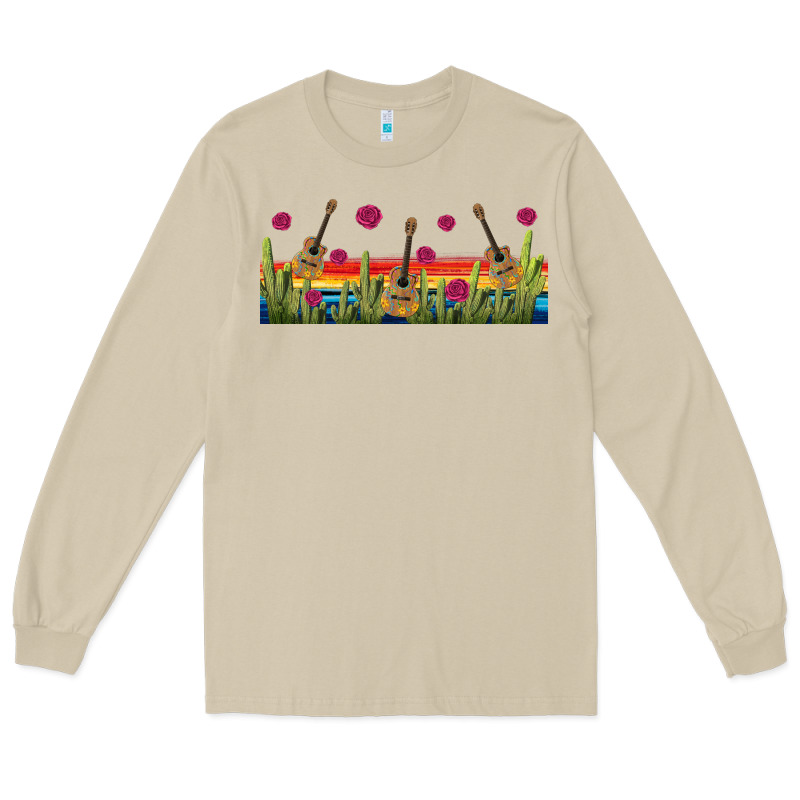 Mexican Sombrero Guitar Libbey Glass Long Sleeve Tee by BundleAndBundleShop | Teevron