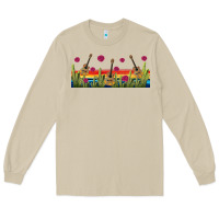 Mushroom mexican sombrero guitar libbey glass Long Sleeve Tee - BundleAndBundleShop