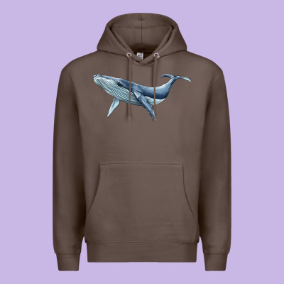 Humpback Whale Premium Hoodie Designed By Barkaloodesign